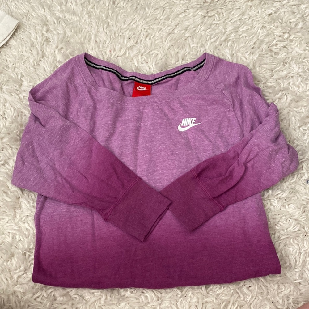 Nike Long-sleeve Shirt. Size XS. Ombré Purple